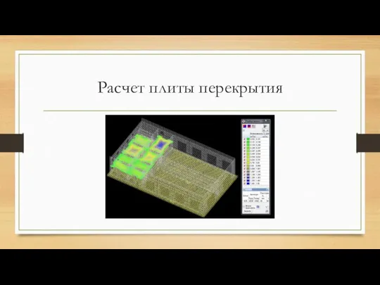 Расчет плиты перекрытия