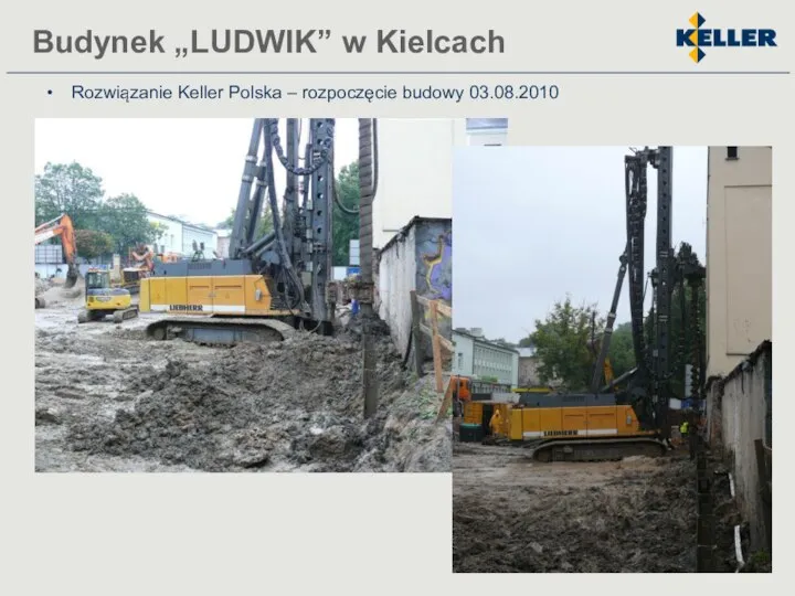 Rozwiązanie Keller Polska – rozpoczęcie budowy 03.08.2010 Budynek „LUDWIK” w Kielcach