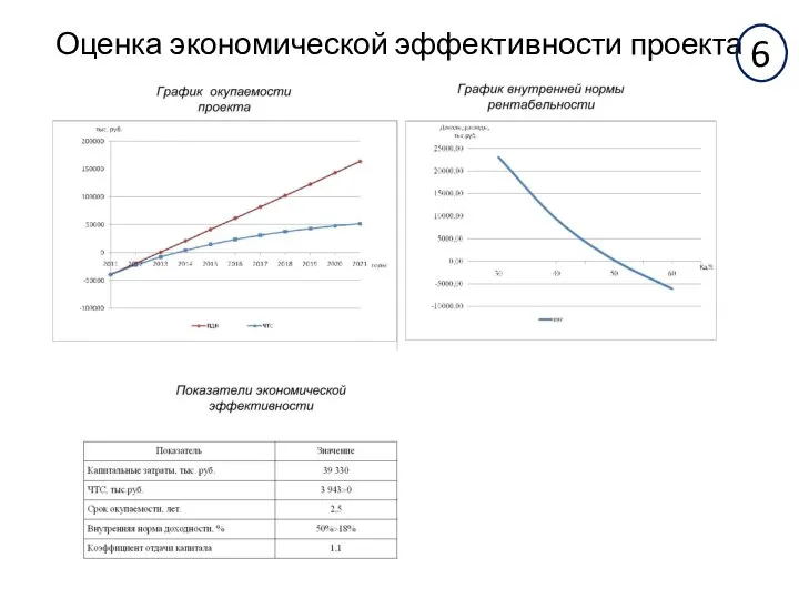 Оценка экономической эффективности проекта 6