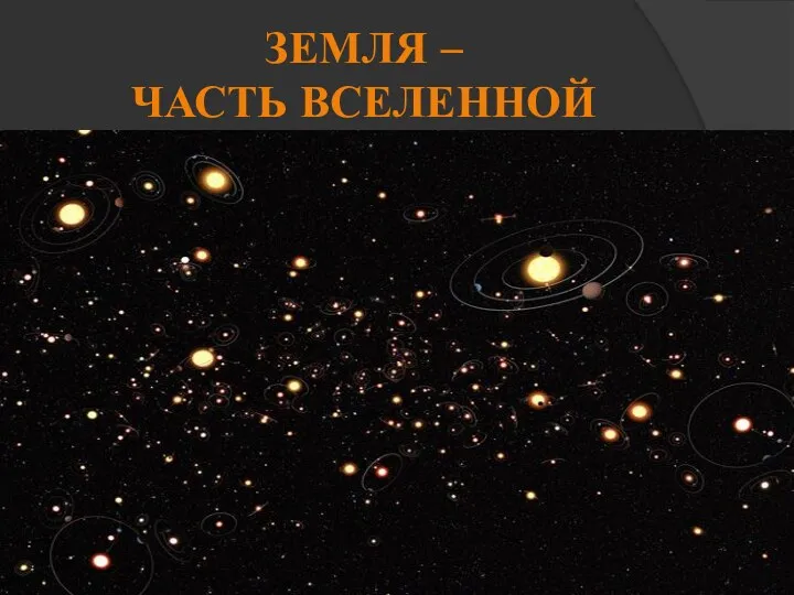 ЗЕМЛЯ – ЧАСТЬ ВСЕЛЕННОЙ