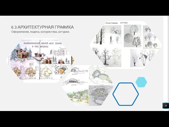 6.3 АРХИТЕКТУРНАЯ ГРАФИКА Оформление, подача, колористика, антураж.