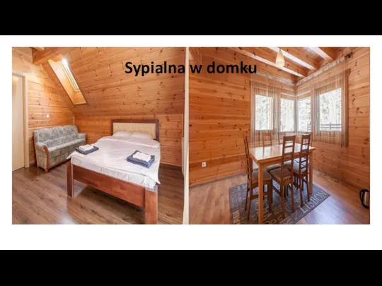 Sypialna w domku