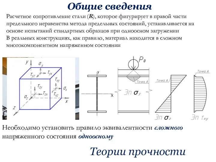 Общие сведения Расчетное сопротивление стали (R), которое фигурирует в правой части