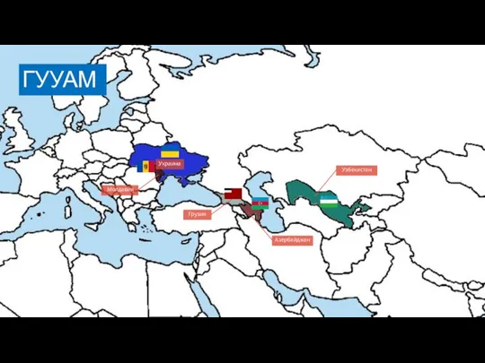 ГУУАМ Грузия Украина Узбекистан Азербайджан Молдавия