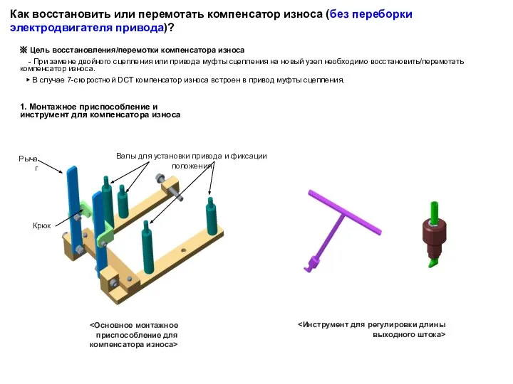 Как восстановить или перемотать компенсатор износа (без переборки электродвигателя привода)? 1.