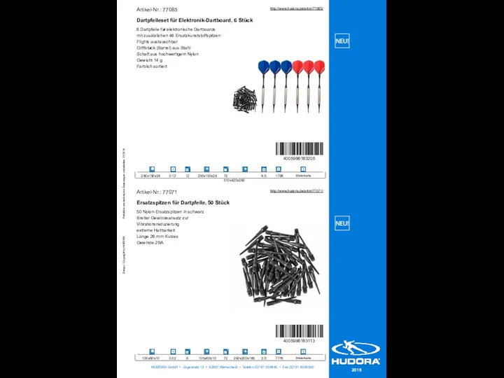 Design / Copyright by HUDORA Farbliche und technische Änderungen vorbehalten. 01/2016