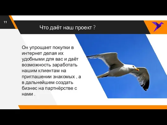 Что даёт наш проект ? Он упрощает покупки в интернет делая