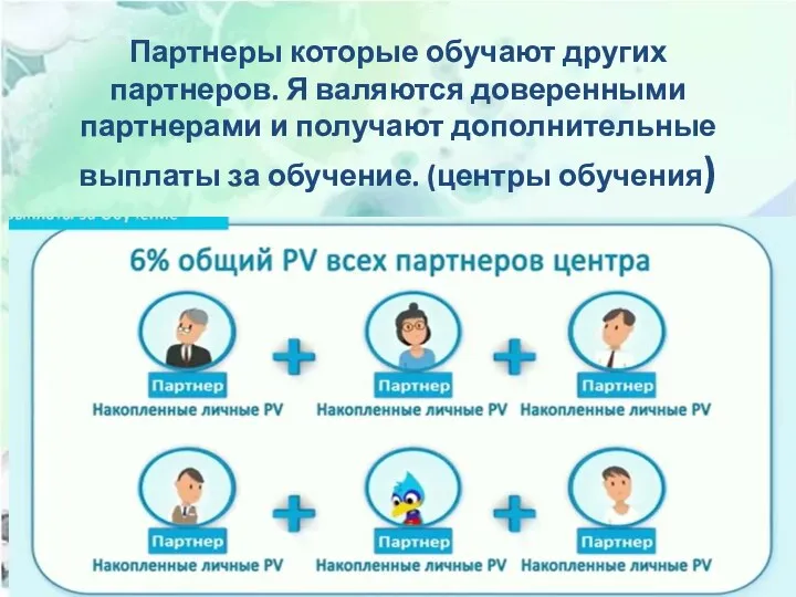 Партнеры которые обучают других партнеров. Я валяются доверенными партнерами и получают