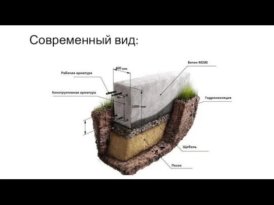 Современный вид: