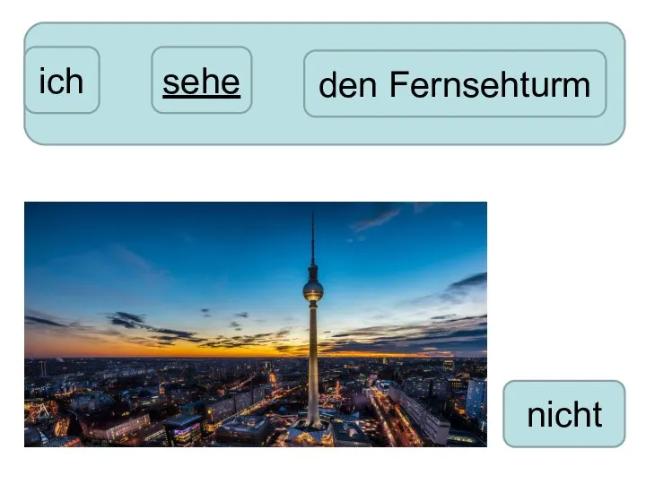 ich nicht den Fernsehturm sehe