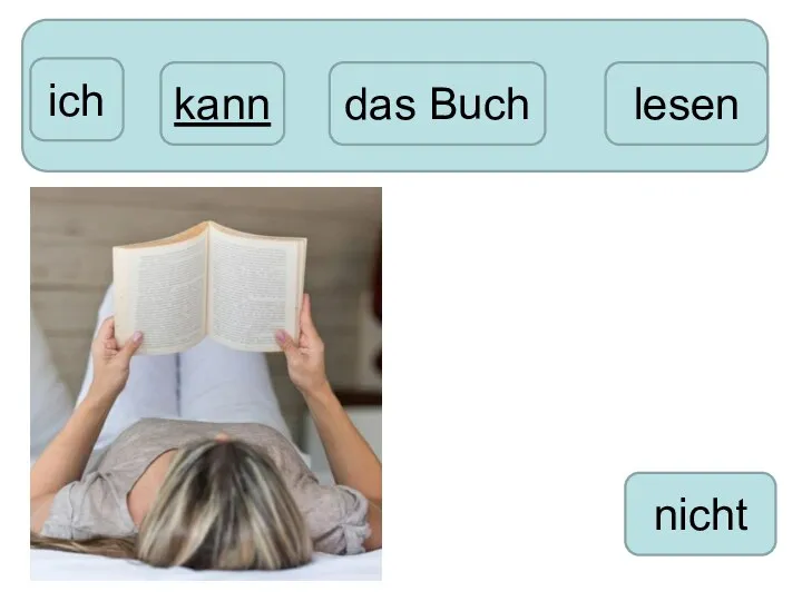 ich nicht das Buch kann lesen