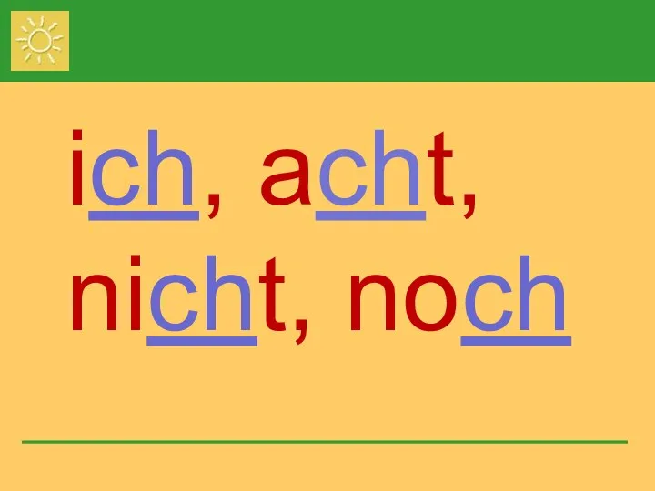 ich, acht, nicht, noch