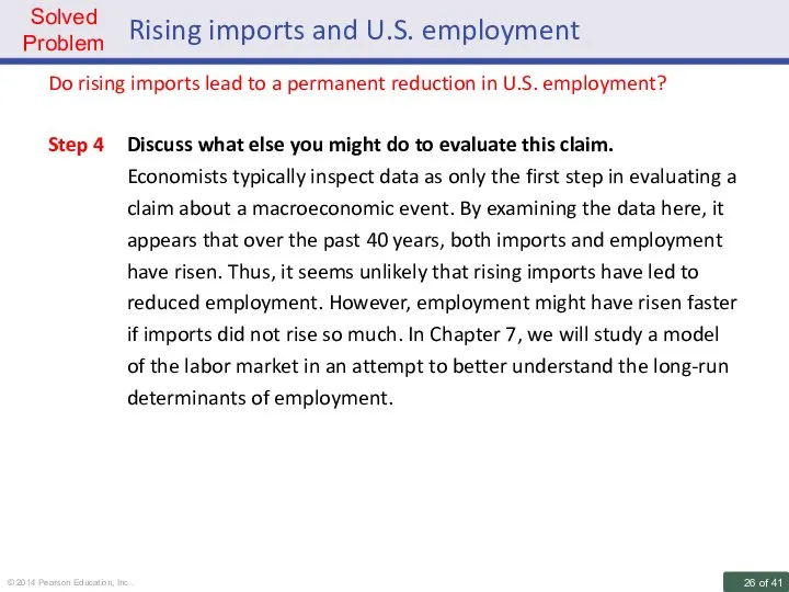 Rising imports and U.S. employment Do rising imports lead to a