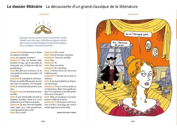 Le dossier littéraire La découverte d’un grand classique de la littérature