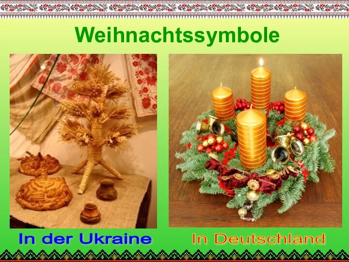 Weihnachtssymbole In der Ukraine In Deutschland