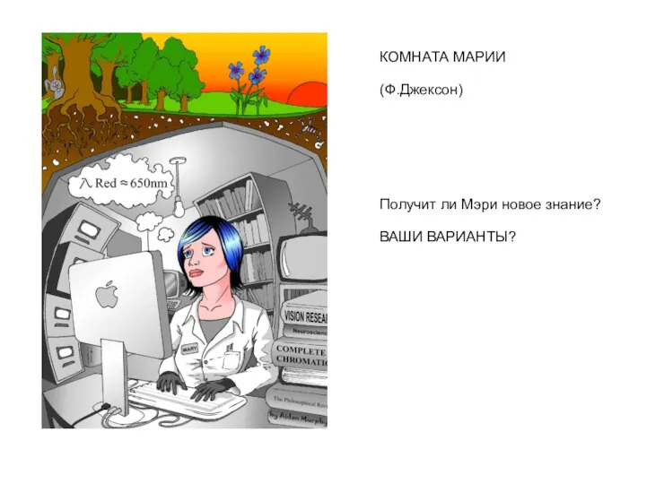 КОМНАТА МАРИИ (Ф.Джексон) Получит ли Мэри новое знание? ВАШИ ВАРИАНТЫ?