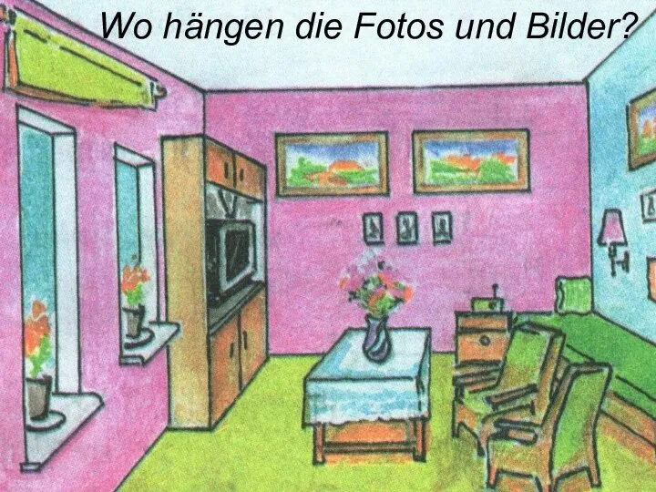 Wo hängen die Fotos und Bilder?