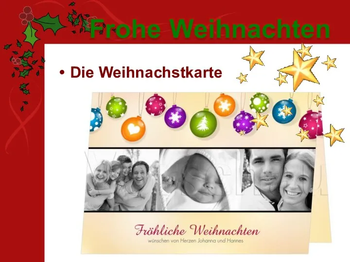 Die Weihnachstkarte