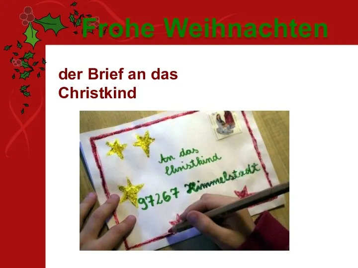 der Brief an das Christkind