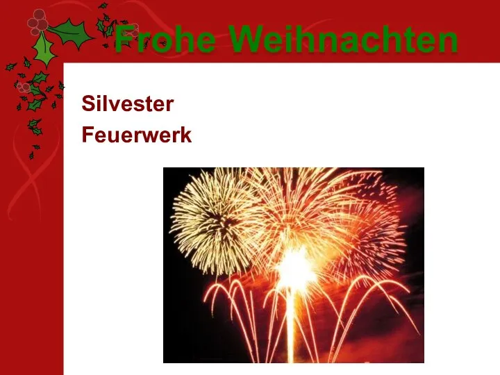 Silvester Feuerwerk