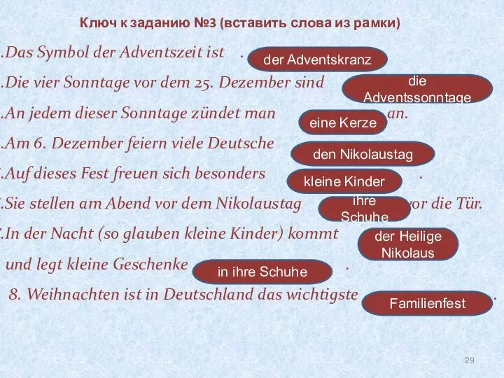 Das Symbol der Adventszeit ist . . . Die vier Sonntage