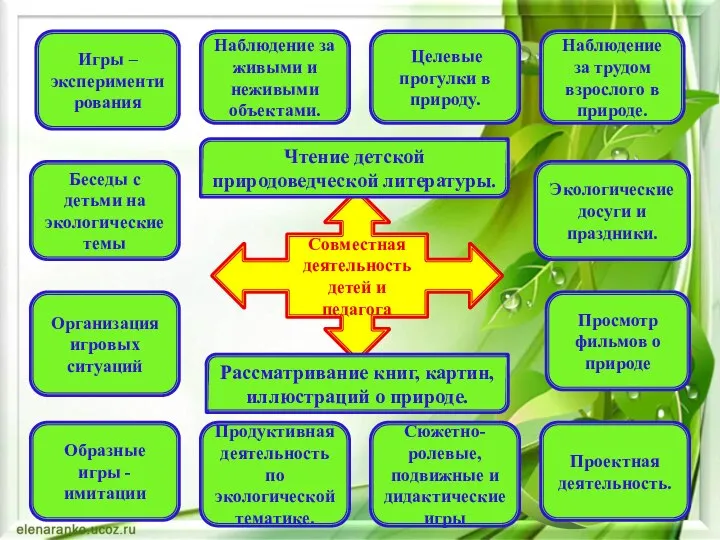 Совместная деятельность детей и педагога Чтение детской природоведческой литературы. Рассматривание книг,