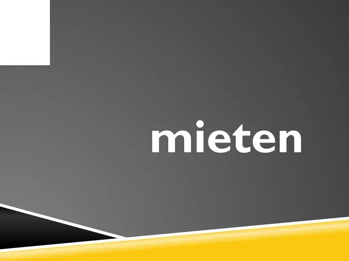 mieten