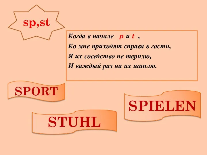 Когда в начале p и t , Ко мне приходят справа