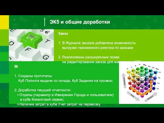 ЭК5 и общие доработки Заказ 1. В Журнале заказов добавлена возможность