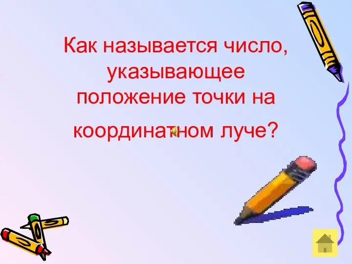 Как называется число, указывающее положение точки на координатном луче?