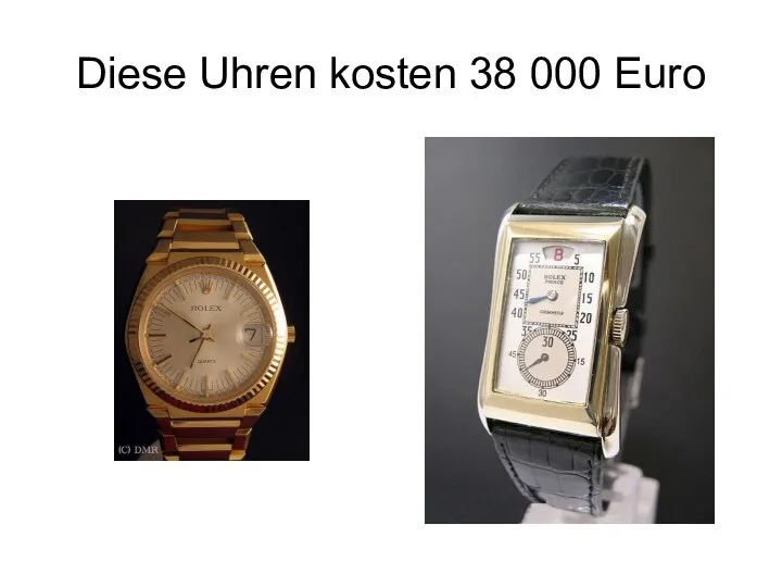 Diese Uhren kosten 38 000 Euro