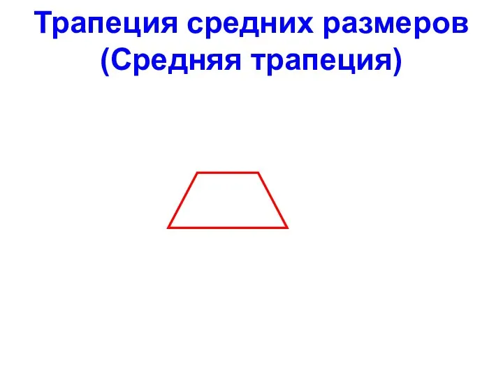 Трапеция средних размеров (Средняя трапеция)