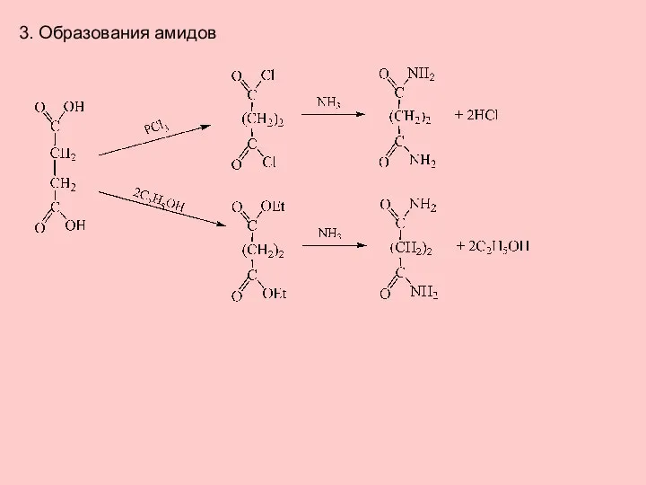 3. Образования амидов