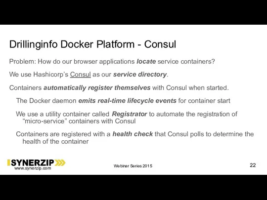 Drillinginfo Docker Platform - Consul Problem: How do our browser applications