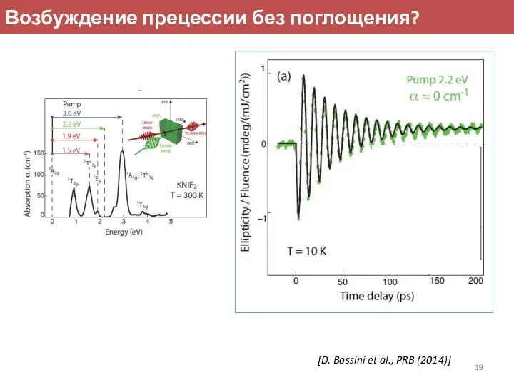 Возбуждение прецессии без поглощения? [D. Bossini et al., PRB (2014)]