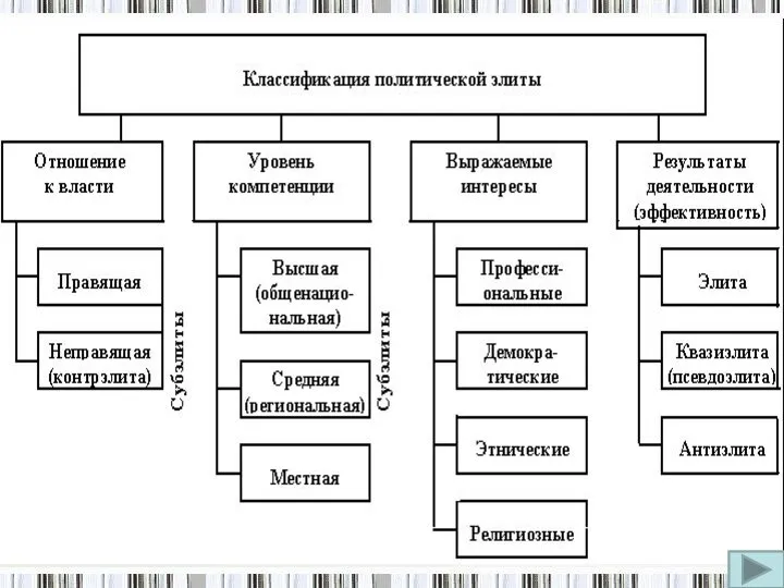 Классификация элит