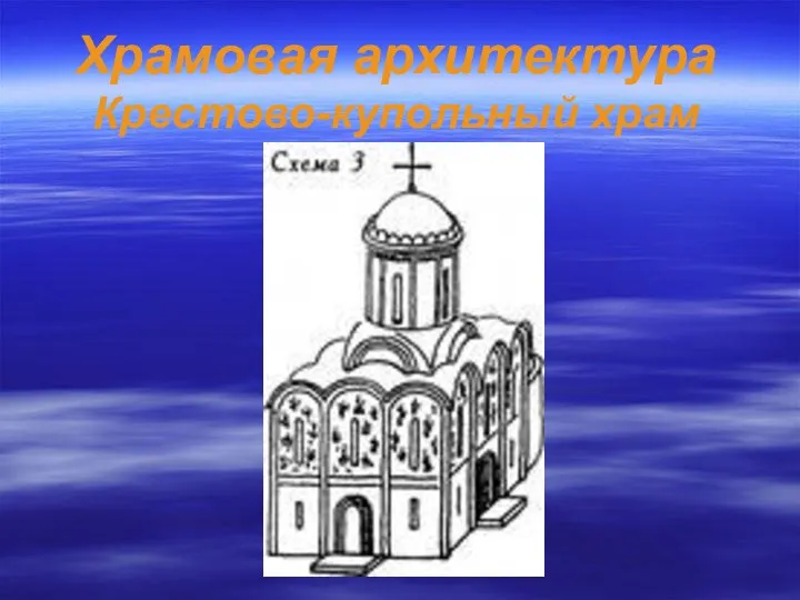 Храмовая архитектура Крестово-купольный храм