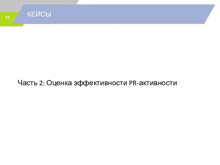 КЕЙСЫ Часть 2: Оценка эффективности PR-активности