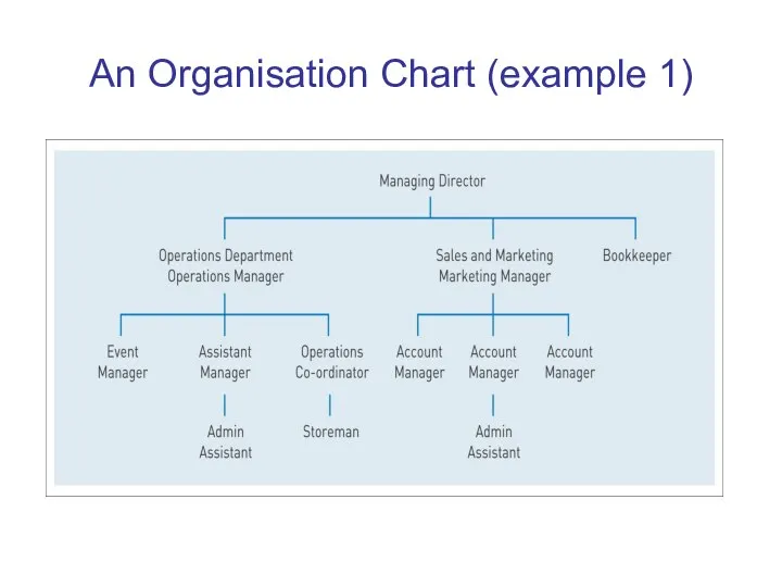 An Organisation Chart (example 1)