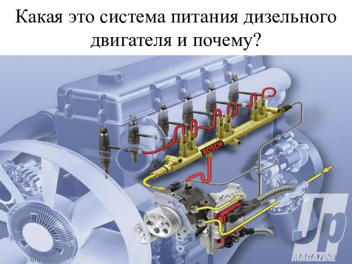 Какая это система питания дизельного двигателя и почему?