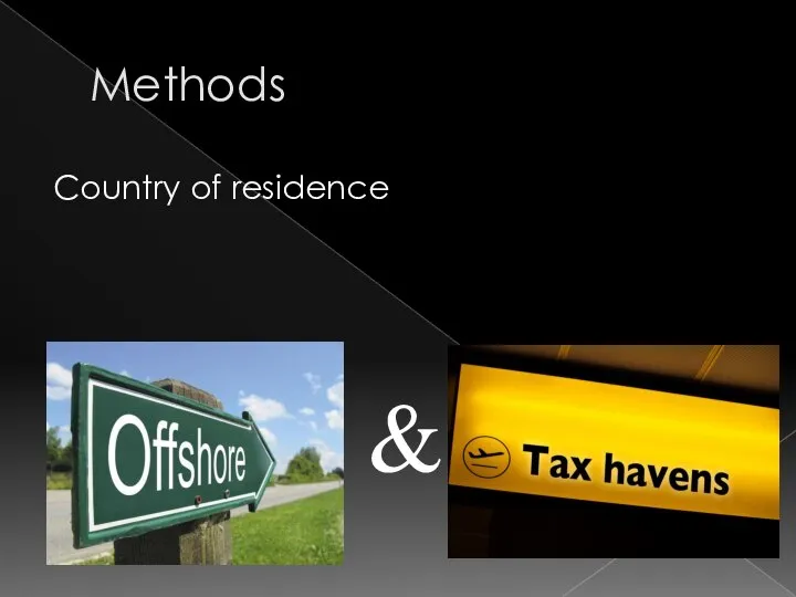 Methods Country of residence &