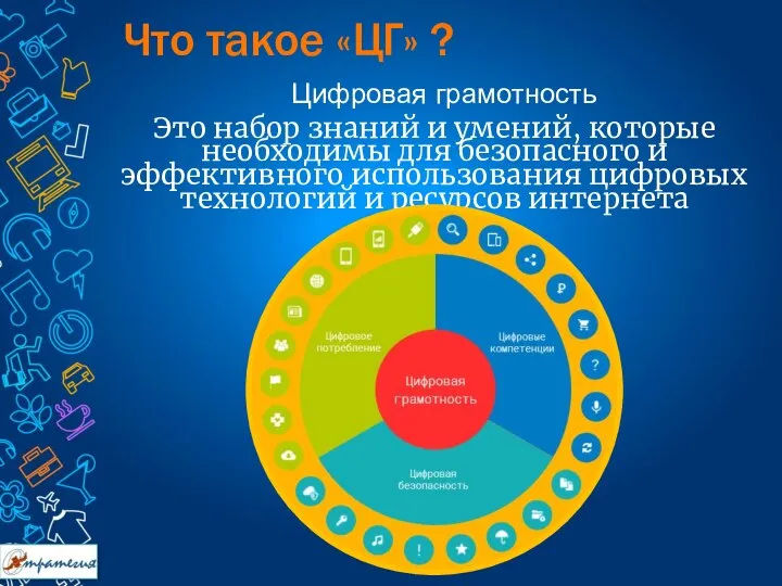 Цифровая грамотность Это набор знаний и умений, которые необходимы для безопасного