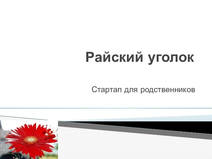 Райский уголок Стартап для родственников