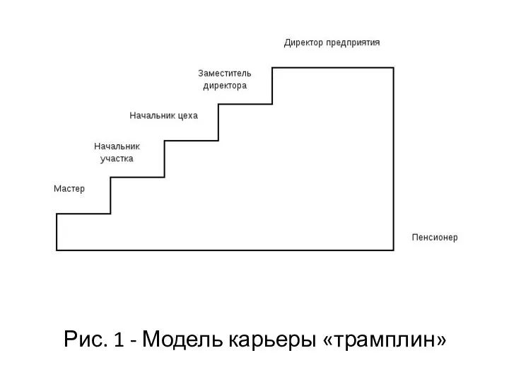 Рис. 1 - Модель карьеры «трамплин»