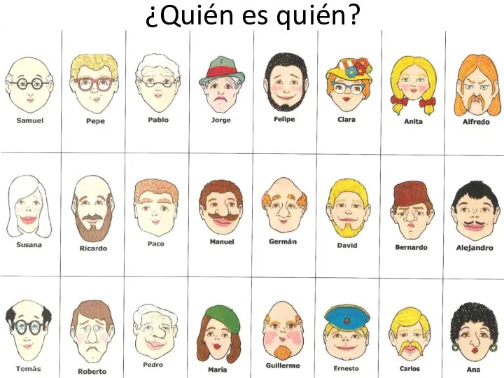 ¿Quién es quién?