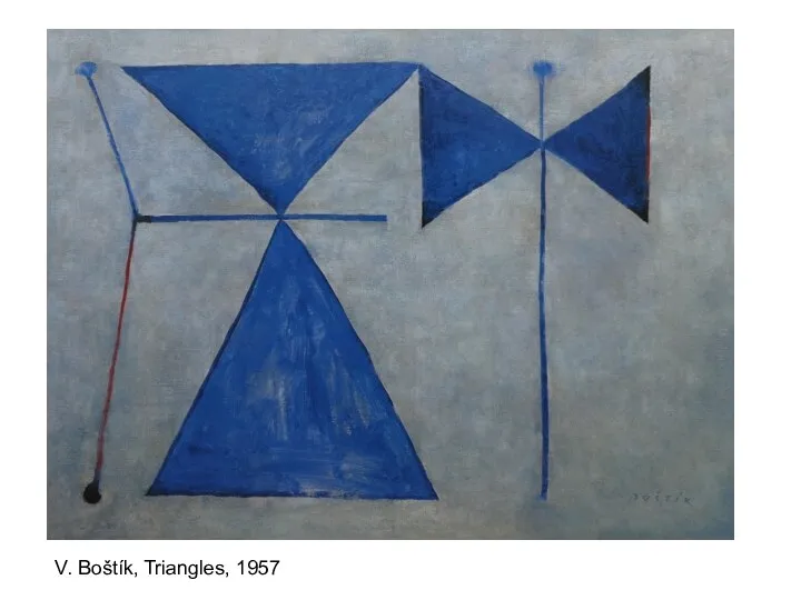 V. Boštík, Triangles, 1957