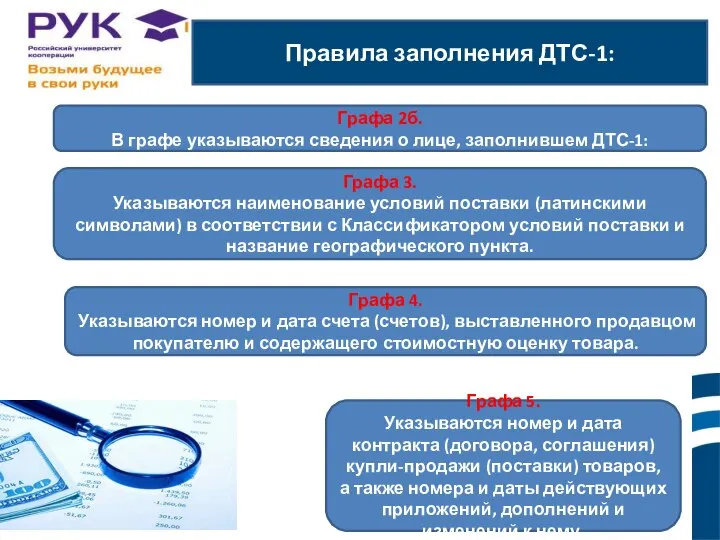 Правила заполнения ДТС-1: ы. Графа 2б. В графе указываются сведения о