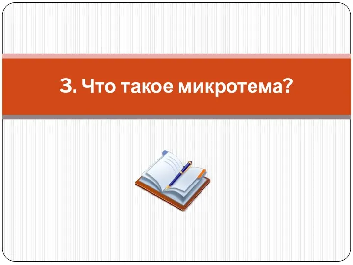 3. Что такое микротема?