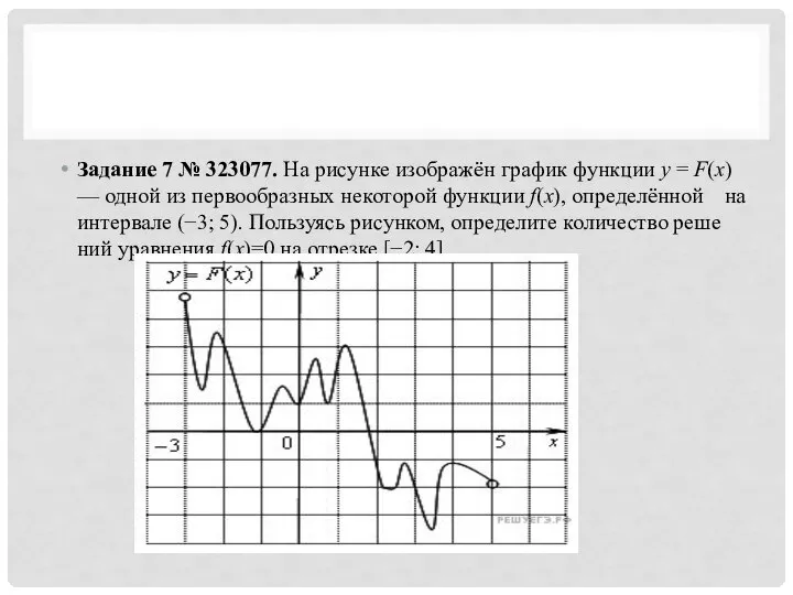 За­да­ние 7 № 323077. На ри­сун­ке изоб­ражён гра­фик функ­ции y =