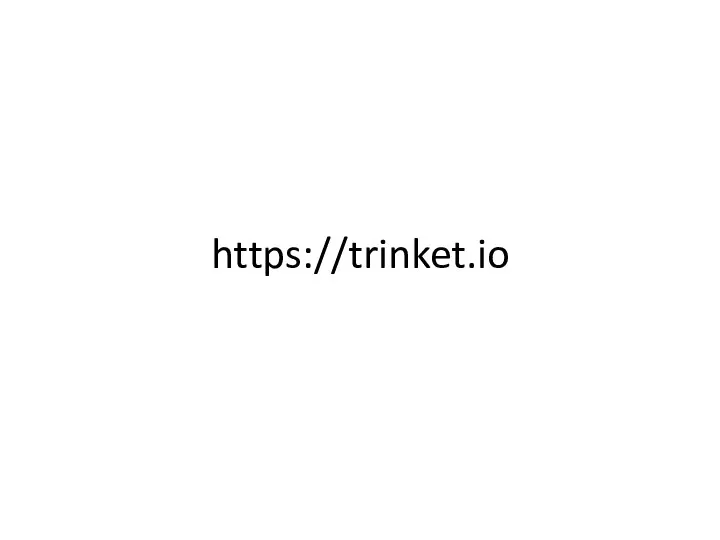 https://trinket.io